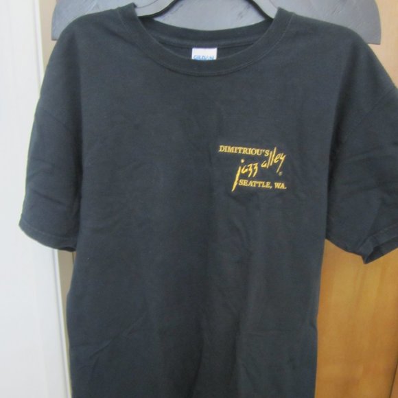 Men's SS Black Tee from Jazz Alley Seattle, SZ L